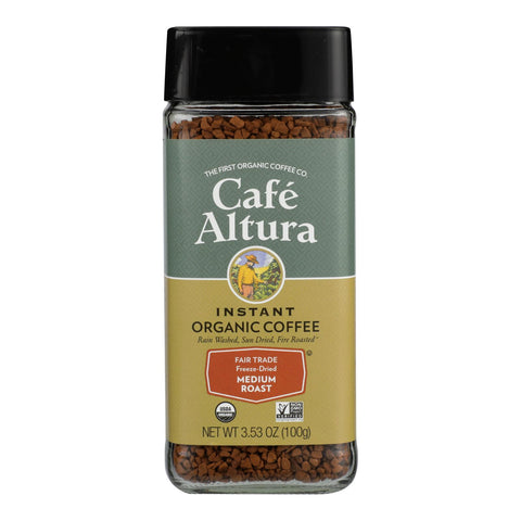 Cafe Altura, Fair Trade Freeze Dried Organic  - Case Of 6 - 3.53 Oz