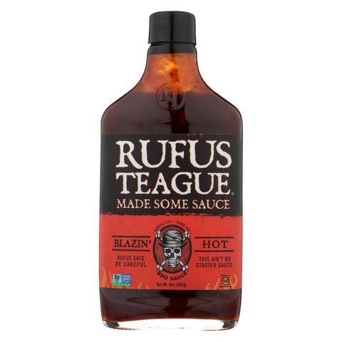Rufus Teague - Bbq Sauce - Blazin Hot - Case Of 6 - 16 Oz.