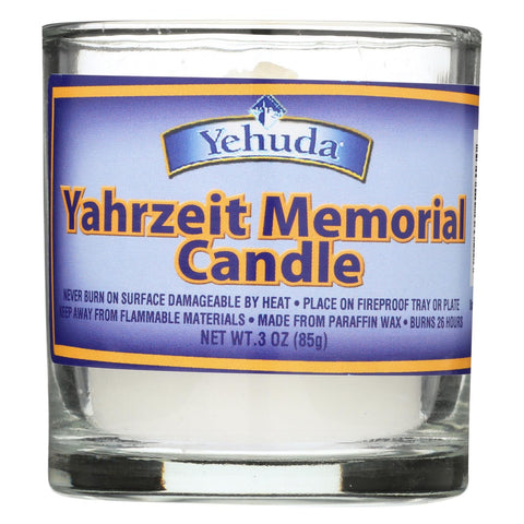 Yehuda Matzo Candle Tumbler Glass - Case Of 24