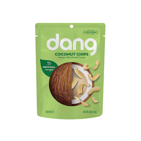 Dang Toasted Coconut Chips - Original Recipe - Case Of 12 - 1.43 Oz.