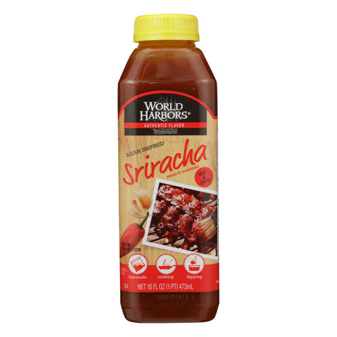 World Harbor Asian Inspired Sriracha Marinade And Sauce - Case Of 6 - 16 Fl Oz.