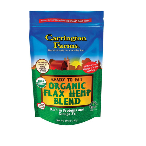 Carrington Farms Organic Flax-hemp Blend - Ready To Eat - Case Of 6 - 10 Oz