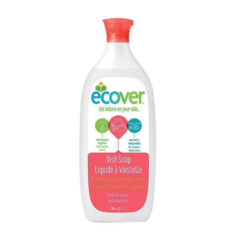 Ecover Liquid Dish Soap - Pink Geranium - Case Of 6 - 25 Fl Oz.