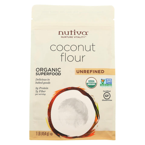 Nutiva Organic Virgin Oil - Coconut - Case Of 6 - 1 Lb.