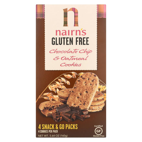 Nairn's Oatmeal And Chocolate Chip - Chocolate - Case Of 12 - 5.64 Oz.