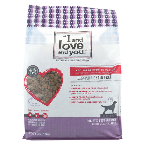 I And Love And You Red Meat Medley - Grain Free - Case Of 3 - 5 Lb.