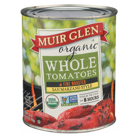 Muir Glen Fire Roasted Whole Tomatoes - Tomato - Case Of 6 - 28 Oz.