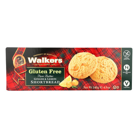 Walkers Shortbread - Ginger Lemon - Case Of 6 - 4.9 Oz.
