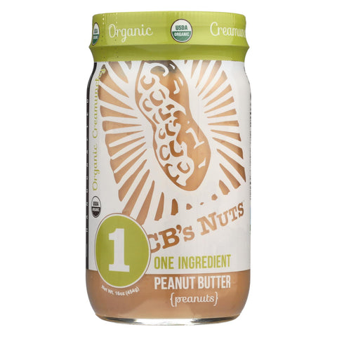 Cb’s Nuts Organic Peanut Butter - Case Of 12 - 16 Oz