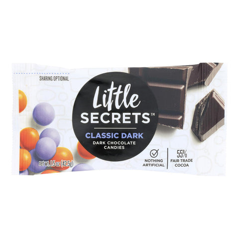 Little Secrets Dark Chocolate Candies - Classic Dark - Case Of 12 - 1.5 Oz.