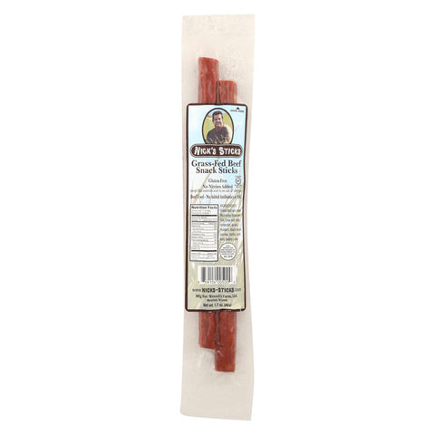 Nick's Sticks Snack Sticks - Beef - Case Of 25 - 1.7 Oz.