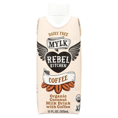 Rebel Kitchen Organic Coconut Milk - Coffee - Case Of 8 - 11 Fl Oz.