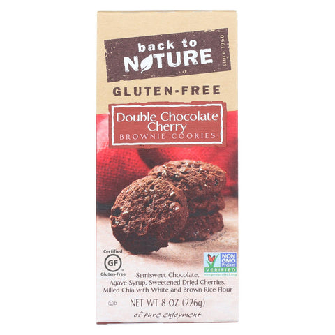 Back To Nature Double Chocolate Cherry Brownie Cookies - Case Of 6 - 8 Oz.