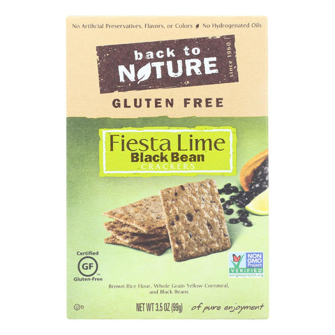 Back To Nature Fiesta Lime Black Bean - Case Of 12 - 3.5 Oz.
