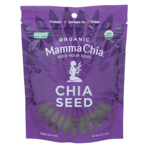 Mamma Chia Organic Black Seeds - Case Of 8 - 6 Oz.