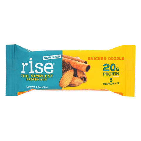 Rise Bar Protein Bar - Snicker Doodle - Case Of 12 - 2.1 Oz.
