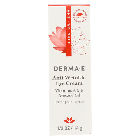 Derma E Anti - Wrinkle Vitamin A Eye Crme - Case Of 1 - 0.5 Oz.