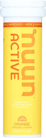 Nuun Hydration Drink Tab - Active - Orange - 10 Tablets - Case Of 8
