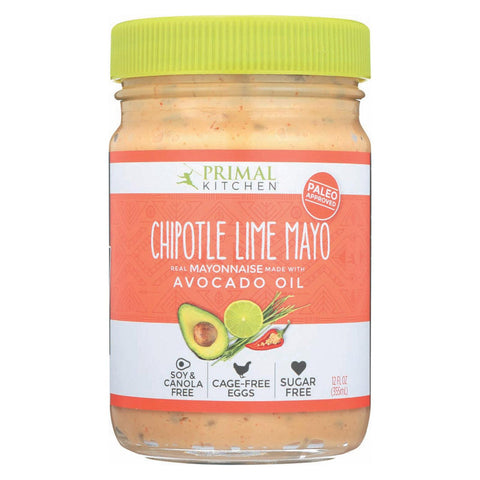 Primal Kitchen Chipotle Lime Mayo - Avocado Oil - Case Of 6 - 12 Oz.