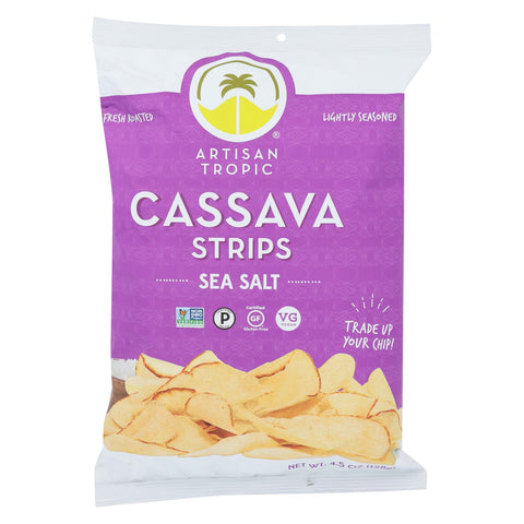 Artisan Tropic Cassava Strips - Sea Salt - Case Of 12 - 4.5 Oz.