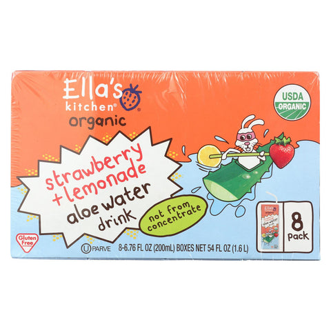 Ella's Kitchen Juice Blends - Strawberry Lemonade - Case Of 4 - 6.75 Fl Oz.