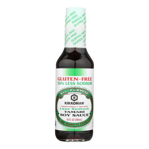 Kikkoman Tamari Less Sodium Soy Sauce  - Case Of 6 - 10 Fz