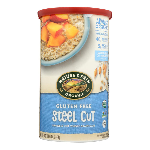 Nature's Path Organic Steel Cut Gluten Free Oats  - Case Of 6 - 30 Oz