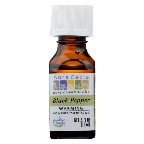 Aura Cacia Essential Oil - Black Pepper - 0.5 Fl Oz.