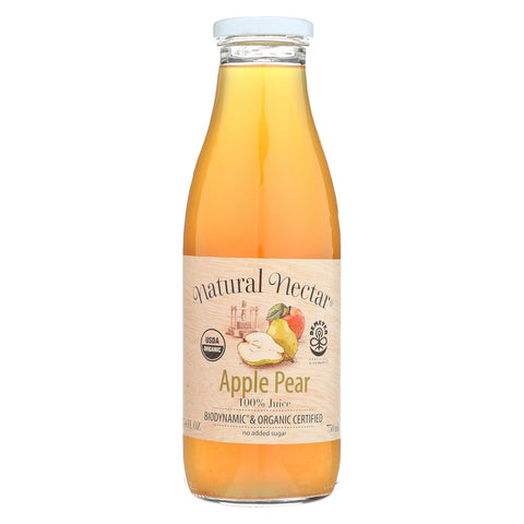 Natural Nectar Fruit Juices - Apple Pear - Case Of 6 - 25.4 Fl Oz.