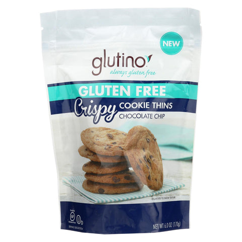Glutino Chocolate Chip Crispy - Case Of 6 - 6 Oz.
