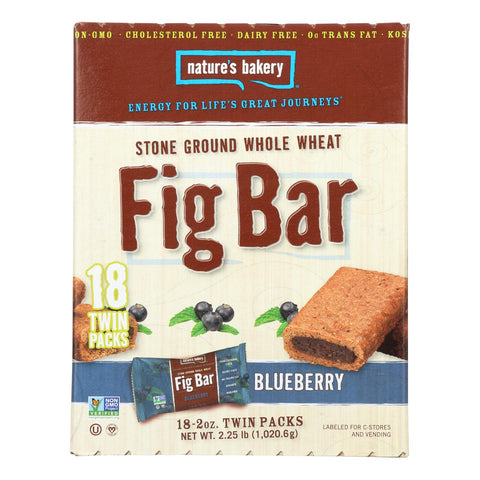 Nature's Bakery Stone Ground Whole Wheat Blueberry Fig Bars  - Case Of 6 - 18-2 Oz