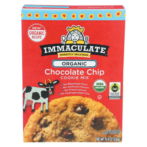 Immaculate Baking Organic Cookie Mix - Chocolate Chip - Case Of 8 - 15.4 Oz