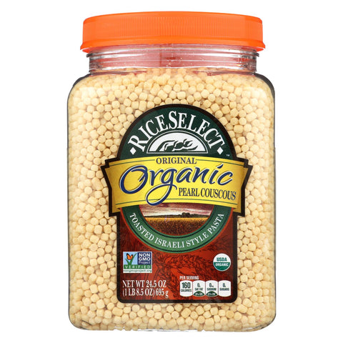 Riceselect Couscous, Pearl, Plain Organic  - Case Of 4 - 24.5 Oz