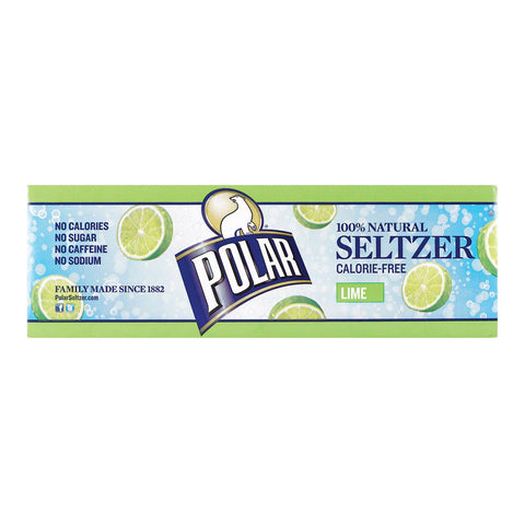 Polar Beverages Seltzer - Lime 12 Pk - 12-12 Fl Oz