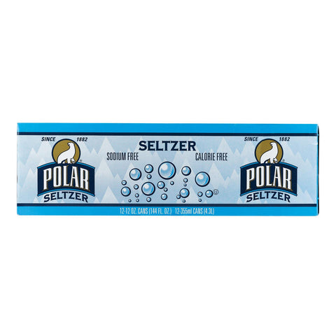 Polar Beverages Seltzer - Plain - 12-12 Fl Oz