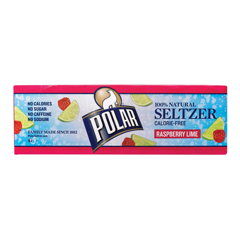 Polar Beverages Seltzer - Raspberry - 12 Pk - 12-12 Fl Oz