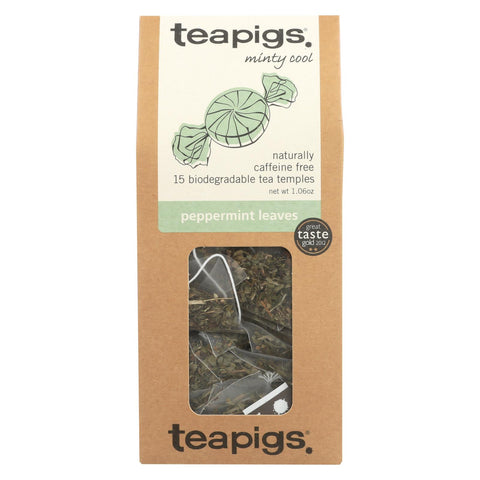 Teapigs Peppermint Leaves Minty Cool Tea  - Case Of 6 - 15 Ct