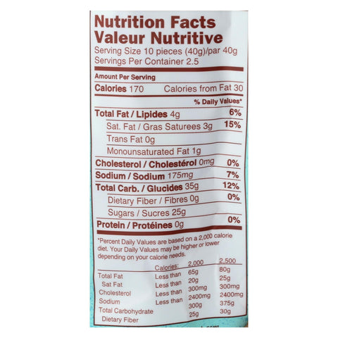 Chimes Toffee - Toasted Coconut With Sea Salt - Case Of 12 - 3.5 Oz.