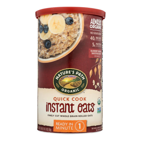 Nature's Path Quick Oats Hot Cereal  - Case Of 6 - 18 Oz