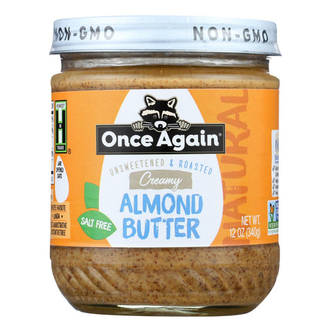 Once Again Roasted Almond Butter - Case Of 6 - 12 Oz