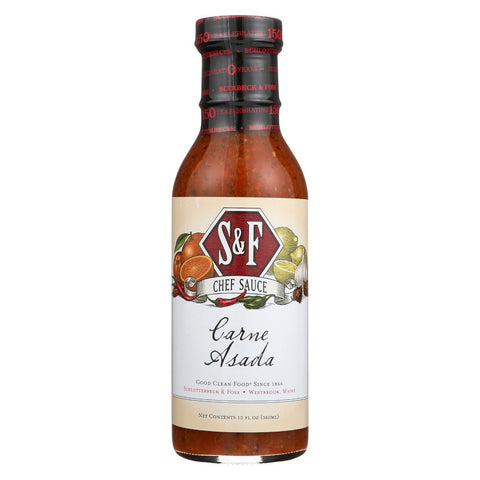 Schlotterbeck And Foss Sauce - Carne Asada - Case Of 6 - 12 Oz