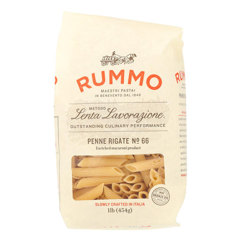 Rummo Penne Rigate No - 66 Enriched Macaroni Product - Case Of 20 - 16 Oz
