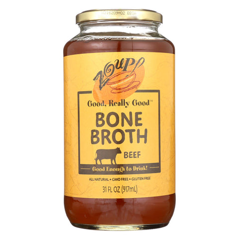 Zoup! Good, Really Good - Bone Broth - Beef - Case Of 6 - 31 Fl Oz.