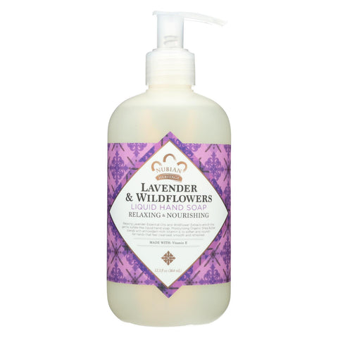 Nubian Heritage - Hand Soap Liquid Lavender & Wldfl - 1 Each - 12.3 Fz