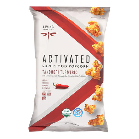 Living Intentions Activated Superfood Popcorn  - Case Of 12 - 4 Oz