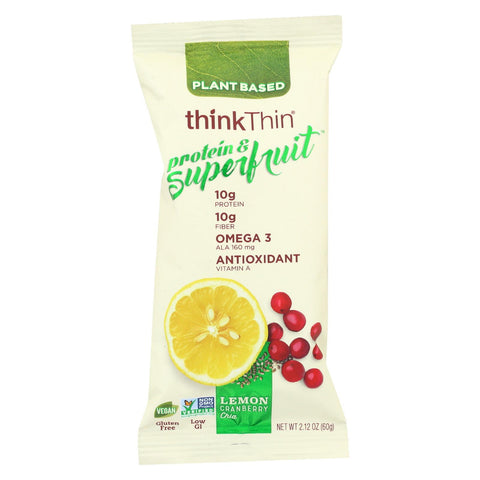 Think! Thin Protein & Superfruit - Lemon Cranberry Chia - Case Of 9 - 2.1 Oz