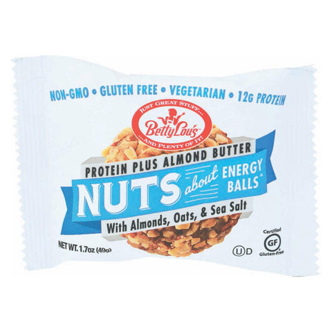 Betty Lou's Nut Butter Balls - Almond Butter - Case Of 12 - 1.7 Oz.