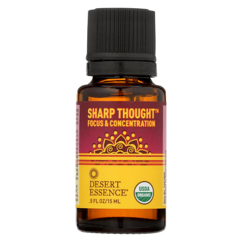 Desert Essence Essential Oil - Sharp Thought - Case Of 1 - .5 Fl Oz.