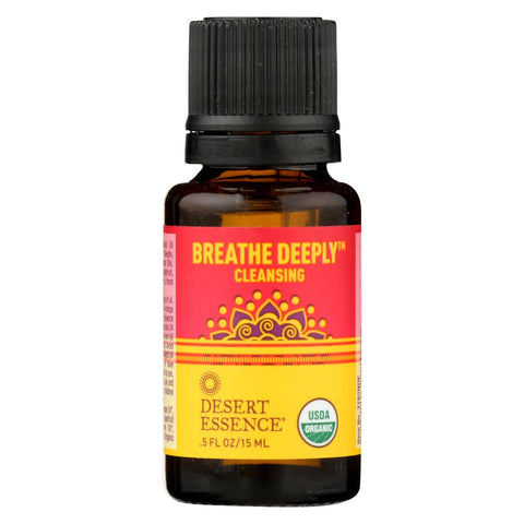 Desert Essence Essential Oil - Breathe Deeply - Case Of 1 - .5 Fl Oz.