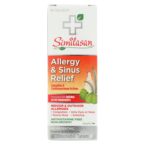 Similasan Allergy And Sinus Relief - 60 Tab